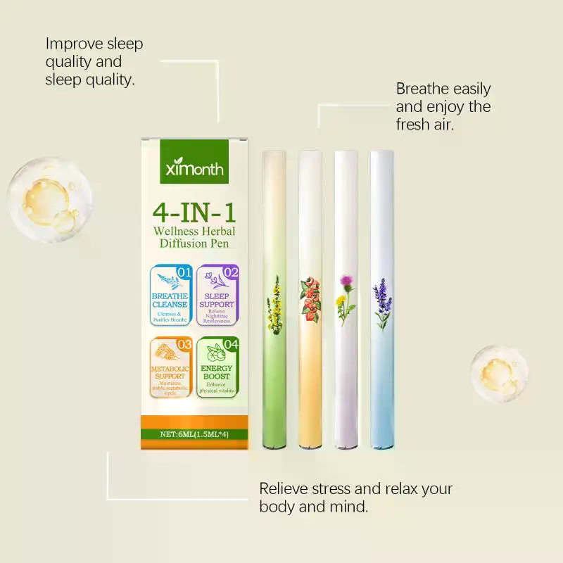 Herbal Wellness Products - 4'ü 1 Arada Bitkisel Difüzör Seti