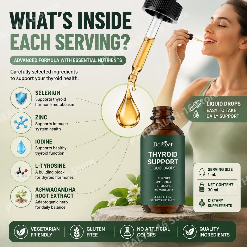 Docteat Tiroid Destek Sıvı Dam - Herbal Wellness Formula incelemesi ve fiyatı